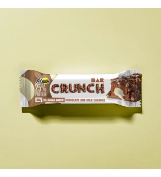 Протеиновый батончик без сахара "Шоколад и молочная карамель" Crunch Bar, FitWin 50 г