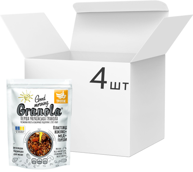 Упаковка гранолы Good morning Granola Тропик 4 шт х 330 г (74820192180077)