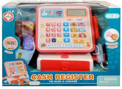 Zestaw zabawek Swede Cash Register z koszykiem (5902496197170)