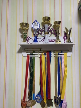 Підставка для медалей гімнастика індивідуальна 50смх35см біла (Medalnutsa-0602-444)