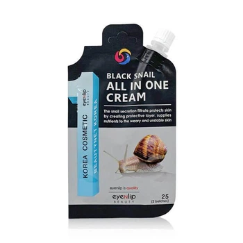 Крем багатофункціональний з муцином чорної улитки Eyenlip BLACK SNAIL ALL IN ONE CREAM 25ml