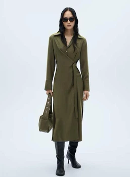 Платье женское MANGO 77079070 Зеленый XS KL0426
