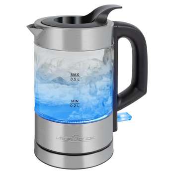 Электрочайник Profi Cook PC-WKS 1228 G 0.5 л с подсветкой