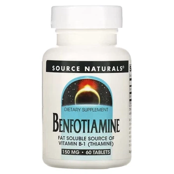 Бенфотиамин Source Naturals Benfotiamine 150 mg, 60 таблеток