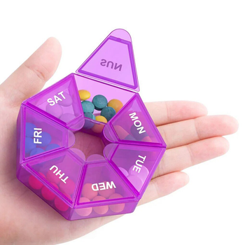 Таблетница Semi 7Days Mini Pill Box, Purple