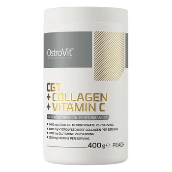 Креатин OstroVit CGT + Collagen + Vitamin C, 400 грамм - Персик