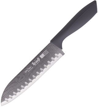 Кухонный нож Krauff Smart Сhef Сантоку 17.5 см Черный (29-305-051)