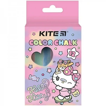 Мел цветной круглый Kite Jumbo HK24-075 12 шт