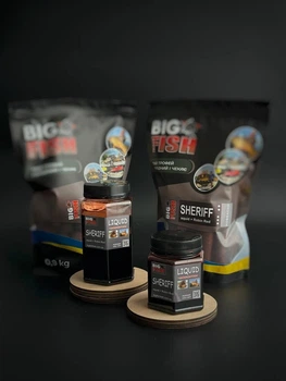 Ліквід Big Fish Baits Sheriff (Squid – Robin Red, PVA friendly – mokalka), 250 мл,БФБр003