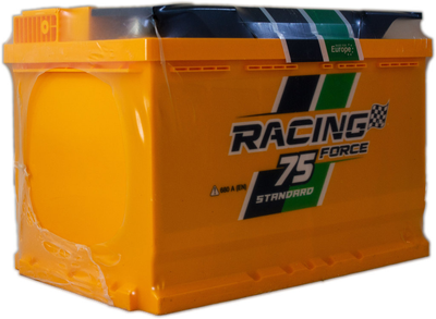 Акумулятор 75 зворотня (+ справа) 680А Force Racing Standart