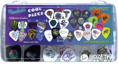 Медиаторы D'Andrea CPK1 Cool Plecs Sampler Kit 216 шт (17-20-9-4)