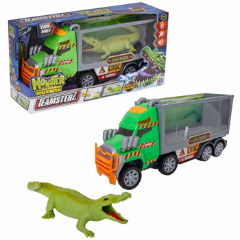 Zestaw Teamsterz Monster przewóz krokodyla Truck + Figurka krokodyla (5050841728514)