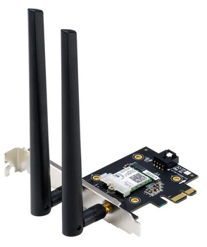 Wi-Fi адаптер ASUS PCE-AX3000, BT5.0, PCI Express x1, WI-FI 6, 2.4/5GHz, 2402Mb/s (90IG0610-MO0R10)