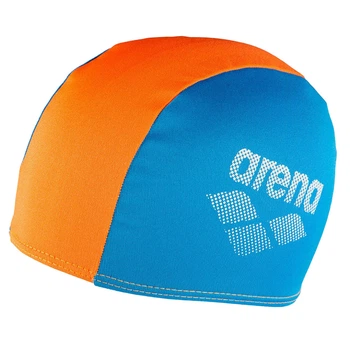 Шапка для плавания POLYESTER II JR Arena 002468-730 голубой, оранжевый, OSFM