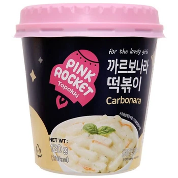 Токпокки Carbonara в стакане Pink Rocket 120г