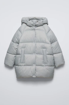 Зимова куртка на дівчинку Zara 134 розмір блакитна 0562736805