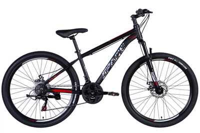 Велосипед AL 26" SPACE MERCURY DD FR рама-15" черно-красный 2025
