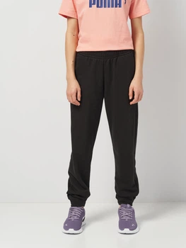Дитячі спортивні штани-джогери для дівчинки Puma Essentials Foundation 68489901 122-128 см Black (4067983631979)
