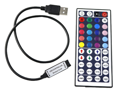 Контролер USB для RGB стрічок 5V з пультом 44 кнопки