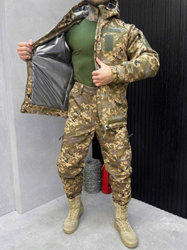Тактический зимний костюм Softshell Omni-Heat Пиксель S
