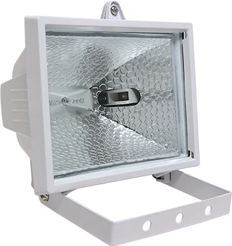 Прожектор галогенный 150W 220V R7s IP54 140x100x110mm белый [l003001] E.NEXT e.halogen.150.white