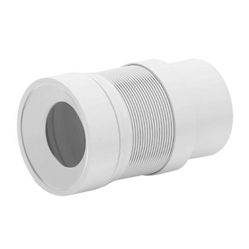 Гофра армована для унітазу Lidz LG07 D-110 мм, прямий вихід, довжина 350мм