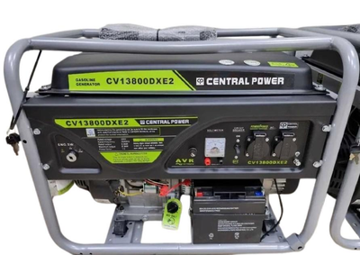 Бензиновий генератор CentralPower CV13800DXE2 8кВт Мідна обмотка. AVR. Електростартер