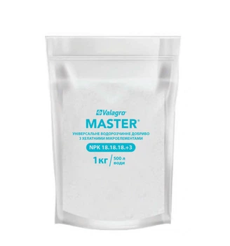 Комплексне мінеральне добриво Master (Мастер), 1кг, NPK 18.18.18+3Mg, Valagro