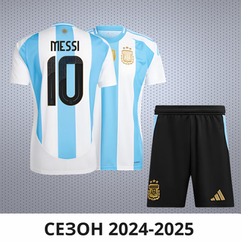 Дитяча футбольна форма Adidas Messi №10 Argentina 2024-2025, розмір 22 (зріст 125-130 см), біло-блакитна