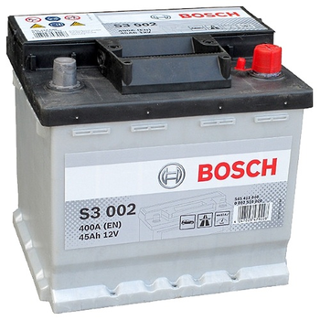 Аккумулятор автомобильный 45Ач 400А "+" справа BOSCH, 0092S30020