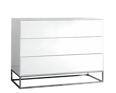 Комод Шайн белый глянец 110x45x82 см. FRISCO