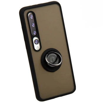 Чехол Fiji Colorframe для Xiaomi Mi Note 10 / Mi Note 10 Pro (Mi CC9 Pro) матовый бампер с кольцом Black