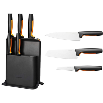Набор ножей Fiskars FF с пластиковой подставкой 6 шт 1057554