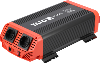 Перетворювач напруги YATO з джерела 12 В DC в 230 В 1 кВт AC (YT-81483)