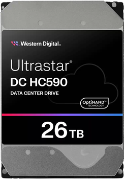 Dysk twardy Western Digital Ultrastar DC HC590 26TB 7200rpm 512MB WUH722626ALE6L4 3.5" SATAIII (0F65672)