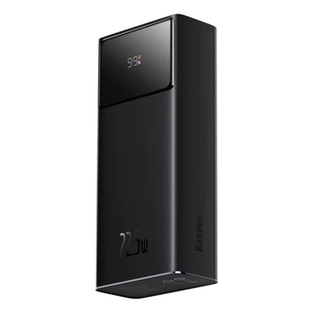 Портативная батарея Повербанк Power Bank Baseus 30000 mAh 22,5 Вт USB Черный