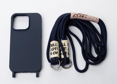 Чехол для iPhone 15 Cord Series Темно-синий