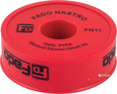 Фум-лента FADO для водопровода 19 x 0.25 мм x 15 м, FN11