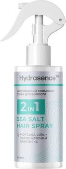 Сольовий спрей для волосся Hydrasence 2 в 1 Моделюючий 150 мл (4823122901170)