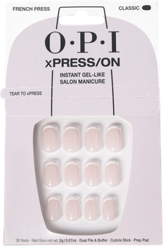 Набір штучних нігтів Opi Xpress-On French Manicure 30 шт (4064665196443)