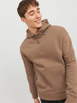 Худі на флісі JACK&JONES коричневий QMOVV344 S