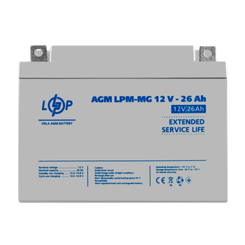 Аккумулятор мультигелевый LogicPower AGM LPM-MG 12 - 26Ah