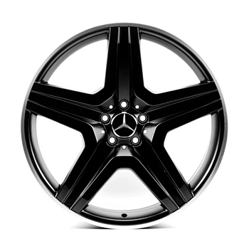 Литі диски Replica Mercedes (MR5126) R20 W10 PCD5x112 ET46 DIA66.56 (satin black machined lip)