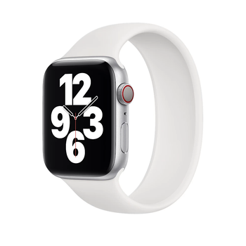 Силіконовий монобраслет для Apple Watch 42/44/45/49 mm 180 mm Білий