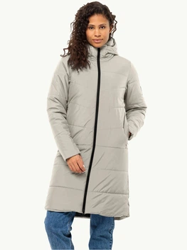 Куртка зимняя длинная женская Jack Wolfskin Deutzer Coat W 1207501-A0029 XS Бежевая (4064886323956)