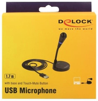 Мікрофон Delock USB Touch-Mute-Taste (4043619658688)