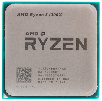 Процессор AMD AM4 Ryzen 3 1300X (3.7GHz 4 Core 8Mb 65W) Refurbished Tray