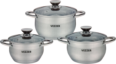 Набір каструль Vezzer 6 предметів (VZ12141-6)