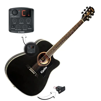 Гітара електроакустична Equites EQ902CE Black 41