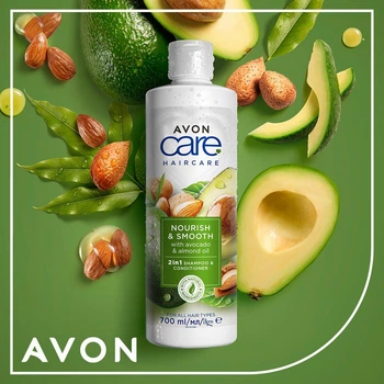 Шампунь-кондиционер Avon Hair Care "Интенсивное питание" экстрактом авокадо и маслом миндаля 700 мл